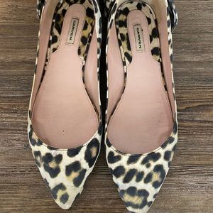 Carven leopard flats